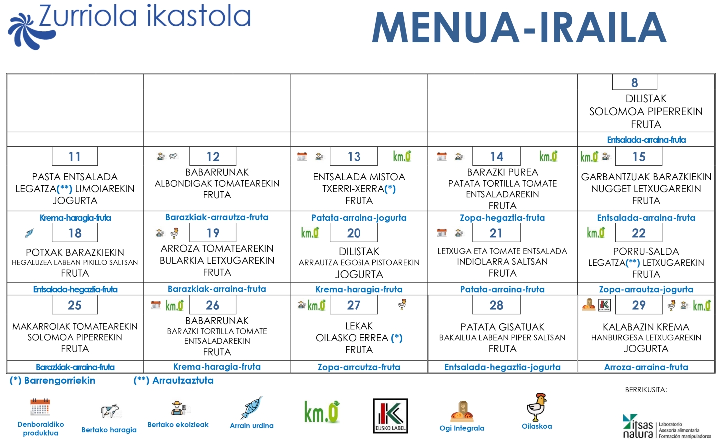 Iraileko menua